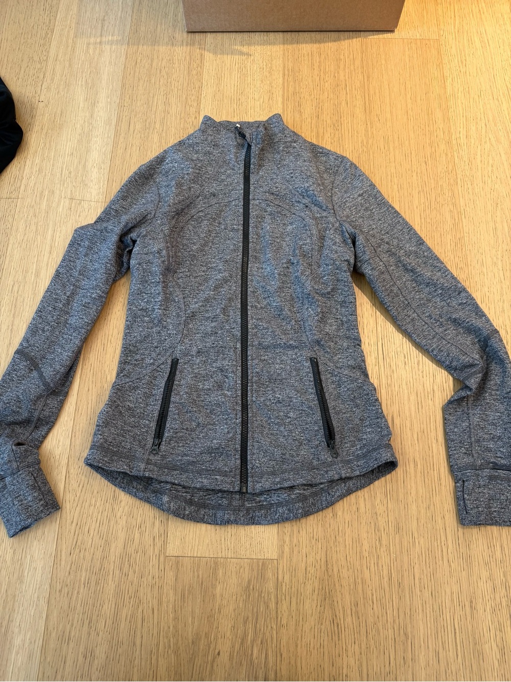 lululemon athletica Gray Heather Full-Zip Utility Jacket